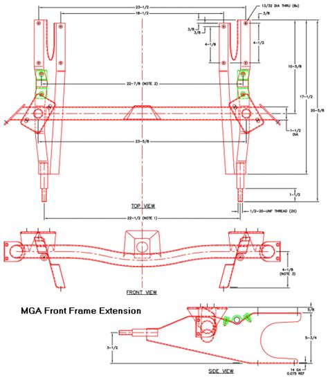mgaguru|MGA frame and attachments .